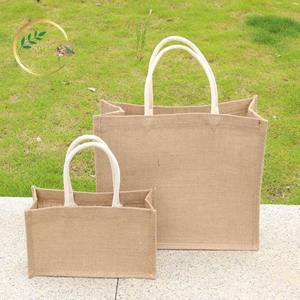 Sac messager en toile de jute multi-poches pour l'école, le bureau et l'usage quotidien - Product Image 2