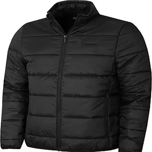 <b>Men's</b> <b>Black</b> Camouflage <b>Long</b> Puffer <b>Jacket</b> Stand Collar Zipper Closure Waterproof Windproof Polyester Wadding Winter Casual - Product Image 1