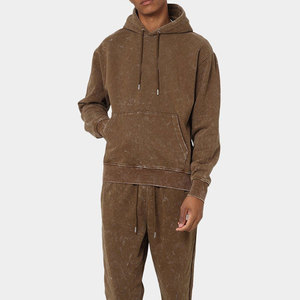 Vente Flash : Sweat à Capuche Homme Streetwear Personnalisé Effet Délavé – Fournisseur Direct Usine – Sweat à Capuche Pullover Effet Délavé avec Logo Personnalisé pour l'Hiver - Product Image 2