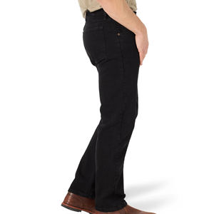 Pantalon en jean décontracté pour homme, coupe ample et large, taille mi-haute, style rétro américain, délavé et vieilli, respirant et lavable - Product Image 3
