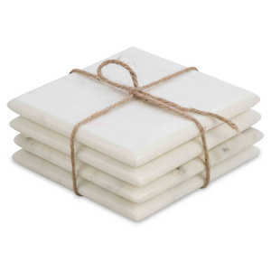 Ensemble de sous-verres en marbre écologiques modernes, durables, lavables, en pierre naturelle pour cafés et restaurants - Product Image 6