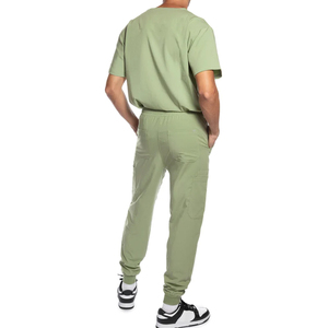 Tenues médicales d'hôpital pour hommes, en tricot extensible, séchage rapide, confortables et respirantes, pour l'été - Product Image 2