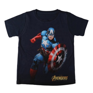 T-shirt imprimé numérique personnalisé pour enfants, en coton doux, à manches courtes, col rond, motif super-héros, idéal pour l'été - Product Image 5