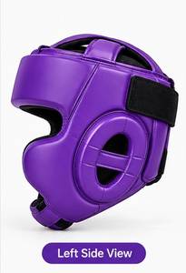 Protector de Cabeza Abierto para Boxeo, Color Morado, para Entrenamiento de MMA, Kickboxing y Karate - Product Image 2