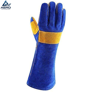 Nuevos Guantes de Soldadura de Cuero Resistentes al Calor de 14 Pulgadas, Personalizados, Más Vendidos, Resistentes al Calor, de Seguridad, de Alta Resistencia - Product Image 2