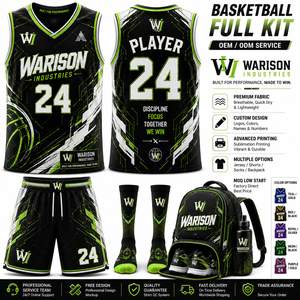 Customized Basketball Full Kit Jersey Shorts Socks Backpack Breathable Sublimation Team Uniform Set For Adult's - Product Image 4