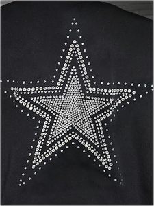 เสื้อยืดแขนกุดลายดาวประดับเพชรขายส่ง เสื้อผ้าสตรีทแวร์ผู้ชายทรงโอเวอร์ไซส์ รับทำโลโก้ตามสั่ง ผู้ผลิต OEM - Product Image 3