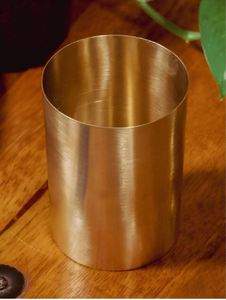 Verre à eau Kansa pur 250 ml Bronze Lavage au savon et rinçage à l'eau propre Verre à eau Kansa pur 250 ml Bronze Lavage - Product Image 6