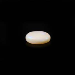 Natural White Opal Gemstone 7.85 Carat Certified Wholesale Raw Oval 20mm - Product Image 3