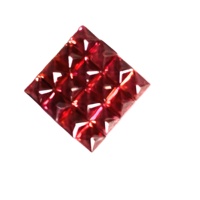Saphir Jaune Naturel Vivaaz 2,5 mm Grade AAA, Taille Princesse Carrée Facettée, Certifié IGI, Traité Thermiquement, 0,14 Carat