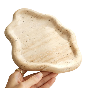 Marble Art Deco Natural Stone Home Decorative Jewelry <b>Storage</b> Multi-functional <b>Bath</b> Bathroom Towel Tray - Product Image 1