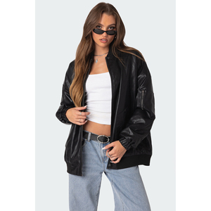 Nouvelle édition - Veste en cuir de moto Avirex pour femme, coupe classique, haute qualité, collection hiver, broderie, imperméable, coupe-vent - Product Image 1
