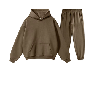 Survêtement de haute qualité, couleur unie, poids lourd, pull-over, survêtements simples, 500 GSM, 100% coton - Product Image 5