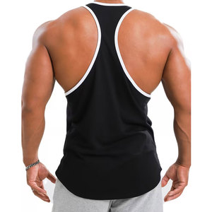 Camiseta sin mangas negra con franja blanca, camiseta deportiva de estilo único y la mejor calidad disponible en todos los colores y estilos. - Product Image 2