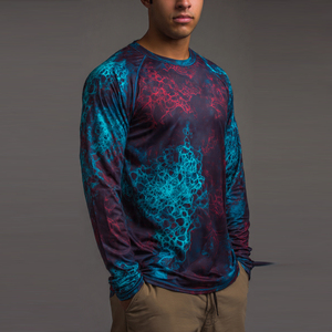 T-shirts à manches longues pour hommes, sublimation de haute qualité, t-shirt sublimation Sky Smock, t-shirt à col rond pour hommes, t-shirt d'été pour hommes - Product Image 3