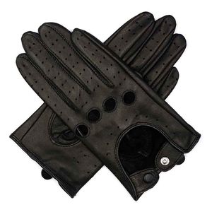 Gants de conduite en cuir 100% cuir véritable de qualité supérieure, protection au travail, cuir de mouton, conduite automobile - Product Image 2