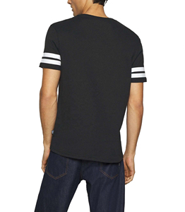 Personalized Football Tee Men's Short Sleeve T-Shirt 100% Cotton Silk Screen Printed Solid Pattern Compressed 220 Grams Long - Product Image 2