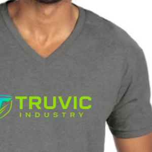 Camiseta Básica con Cuello en V para Hombre, Ligera, Transpirable, Mezcla de Algodón, Ropa Casual Deportiva, Venta al Por Mayor, Ropa Personalizada - Product Image 5