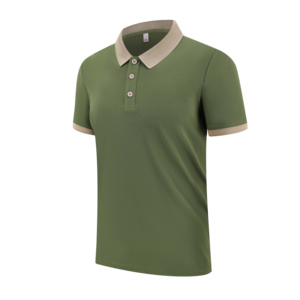 Camiseta de Golf Personalizada para Hombre, 100% Algodón, Tejido de Secado Rápido, Teñido, Diseño Desgastado, Logotipo Impreso por Transferencia de Calor - Product Image 1