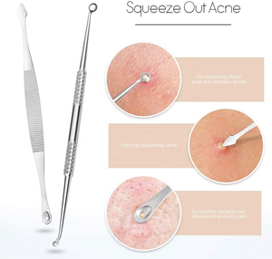 High Quality Beauty Instruments Pimple <b>Extractor</b> Nose Facial <b>Blackhead</b> Whitehead Remover Comedown <b>Tool</b> - Product Image 3