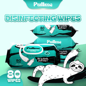 Lingettes désinfectantes Pullme, 80 feuilles, sans alcool, pour le nettoyage des mains, de la cuisine, du bureau et des surfaces. - Product Image 2