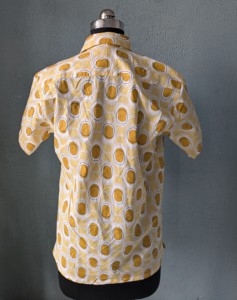 Chemise décontractée en coton à manches courtes pour homme, imprimé géométrique, col rabattu, tissu en coton respirant pour l'été - Product Image 4