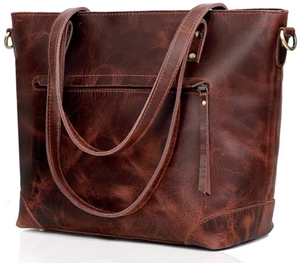 Sac à main classique en cuir véritable – Sac de luxe pour femme – Sac à main élégant de créateur pour femme - Product Image 3