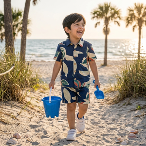 2026 Summer Children Boy Clothes Set <b>Toddler</b> Boy <b>Short</b> Set Shirt + <b>Shorts</b> With Great Pattern Work Outfits For Daily Wear - Product Image 2