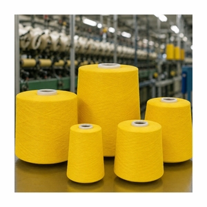 Yellow 100% Cotton Ring Spun Yarn for Textile Weaving Moisture Absorbent is made Premium Quality in India - Product Image 3