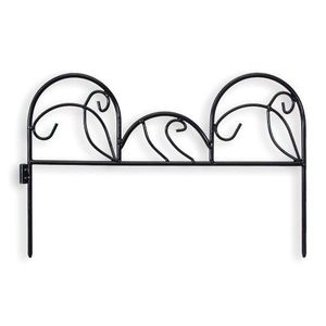 Ensemble de clôtures de jardin les plus vendues, barrière décorative noire, bordure en fil de fer, panneaux de clôture métalliques pliables - Product Image 6