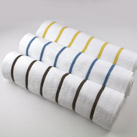 White 100% Cotton Terry Woven Bath Towels Medium Weight Moisture Absorbent Plain Solids Hotel Spa Use