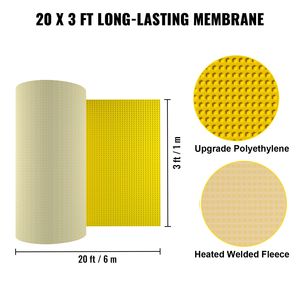 Lớn 3x20 ft 66 sq. ft bảo hiểm uncoupling màng không thấm nước crack-proof <span class=keywords><strong>1</strong></span>/<span class=keywords><strong>8</strong></span> \ "dày <span class=keywords><strong>1</strong></span>/<span class=keywords><strong>8</strong></span> \" dày gạch underlayment cho - Product Image 3