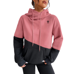 Sudadera con Capucha para Mujer, Lisa, de Manga Larga, Informal, con Bolsillo Canguro, Ajuste Holgado, Cálida, de Forro Polar, Ecológica, Transpirable, para Invierno - Product Image 1