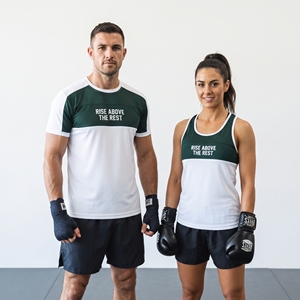 Débardeur de boxe ajusté unisexe pour adulte, respirant, imprimé, 100 % polyester, vêtement d'arts martiaux, débardeur de combat sans manches - Product Image 1