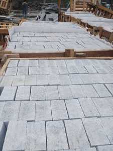 Chất lượng cao Ấn Độ Màu Xám Granite Cubes flamed bề mặt Cobble Stones 10x10 cm xẻ cạnh đường lái xe đậu xe pavers 5 + năm bảo hành - Product Image 4