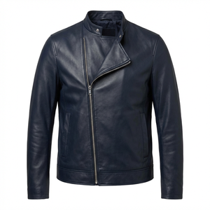 Chaquetas de Cuero para Hombre, Casuales y a la Moda, de Alta Calidad, Estilo Motero, Personalizadas, Ajustadas, Perfectas para el Invierno - Product Image 4