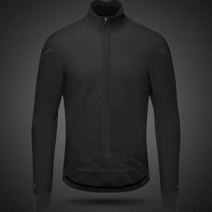 WARPRO INDUSTRY เสื้อเจอร์ซีย์นักปั่นแขนสั้นแบบมีซิปสีน้ำเงินเข้มทรงพอดีตัวแห้งเร็วผ้ายืดสแปนเด็กซ์/โพลีเอสเตอร์สำหรับทุกเพศ - Product Image 5