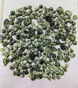 Precio al por mayor, piedra preciosa de serafinita de alta calidad, piedra suelta, lote de alto grado, cabujón de serfinita curativa para joyería - Product Image 3