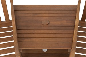Silla de salón de madera doble hecha a mano para comedor al aire libre muebles duraderos para hoteles villas patios jardines hechos en Vietnam - Product Image 3