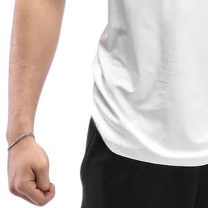 Mens <b>White</b> Racerback <b>Tank</b> <b>Top</b> Sleeveless Athletic Shirt Lightweight Casual Workout Running Gym Training Sportswear Fitted - Product Image 3