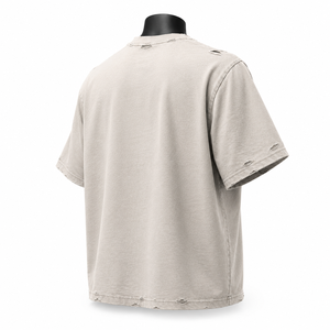 Camiseta Extra Grande Personalizada para Hombre, 100% Algodón, Frente Liso, Estilo Vintage, Urbano, Casual, Hip Hop, Transpirable, Ecológica, OEM, ODM - Product Image 2