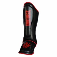 Protections de tibia en cuir synthétique de haute qualité pour hommes, coussinets de protection durables pour la boxe, le kickboxing, le Muay Thai, en couleurs personnalisées