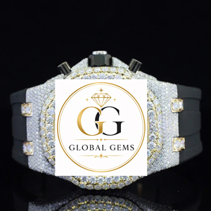 Best Quality Elegant White Gold Iced Out Diamond Watch Full Luxury Studded Timepiece for Men and Women Available at Export Price - Product Image 3
