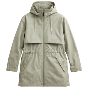 Veste de pluie imperméable pour femmes, coupe-vent à capuche, manteau long léger, parka zippée pour voyage en plein air, toutes saisons, printemps et automne - Product Image 1