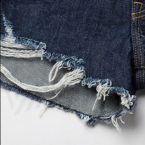 Shorts de Mezclilla para Mujer, Estilo Boyfriend, Cintura Media, Elegantes y Modernos, Diseño Desgastado, Color Personalizado, Cómodos - Product Image 6