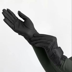 wholesale customized logo durable <b>grip</b> for horse training Professional ultra breathable leather winter equestrian riding gloves - Product Image 1