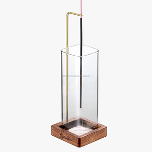 Exquisite Sheesham Wood and Glass <b>Incense</b> <b>Stick</b> <b>Holder</b> with Rustic Handmade Detailing for Elegant Home Spa, and Meditation Decor - Product Image 4