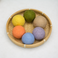 Boules de séchage en feutre de laine 100% naturelles et de haute qualité |   Adoucissant textile écologique réutilisable pour la lessive