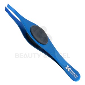 Pince à épiler de précision en acier inoxydable avec coussinets antidérapants et alignement parfait pour l'extraction des éclats - Product Image 6