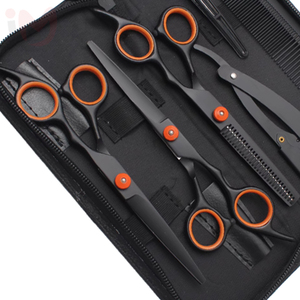 ชุดกรรไกรตัดผมสำหรับใช้ในบ้าน ขนาด 6 นิ้ว ผลิตจากสแตนเลสอย่างดี ชุดกรรไกรตัดผมสำหรับช่างตัดผม 7 ชิ้น - Product Image 3